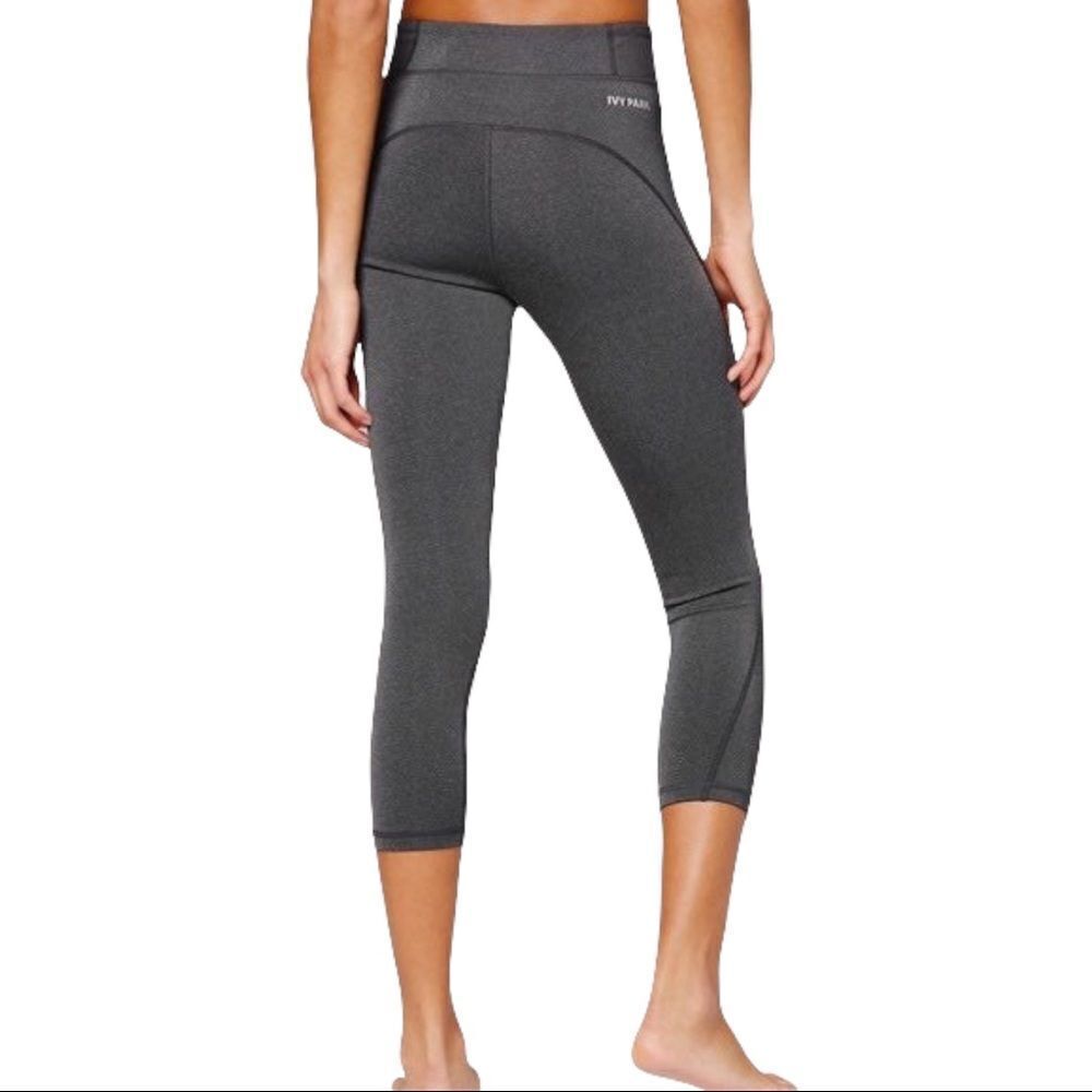 Ivy Park Dark Grey Sculpt Cropped Leggings Size S